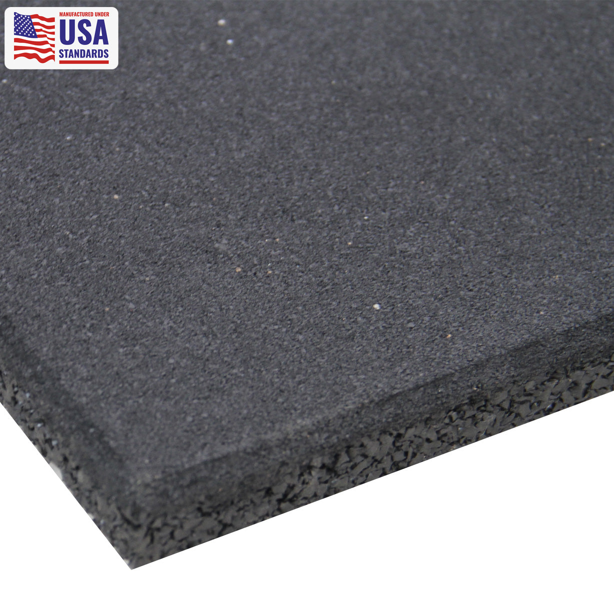 BALDOSA PISO DE CAUCHO TECNICO PARA GIMNASIO - CROSSFIT - HOGAR 100X100X2 NEGRO