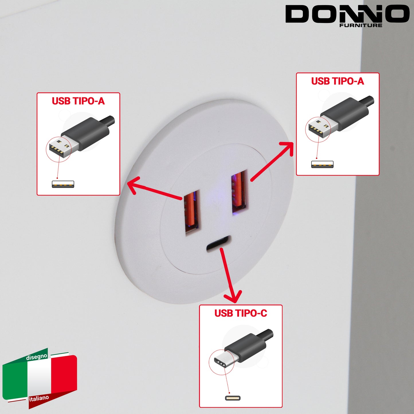 Mesa de Luz Inteligente Laqueada