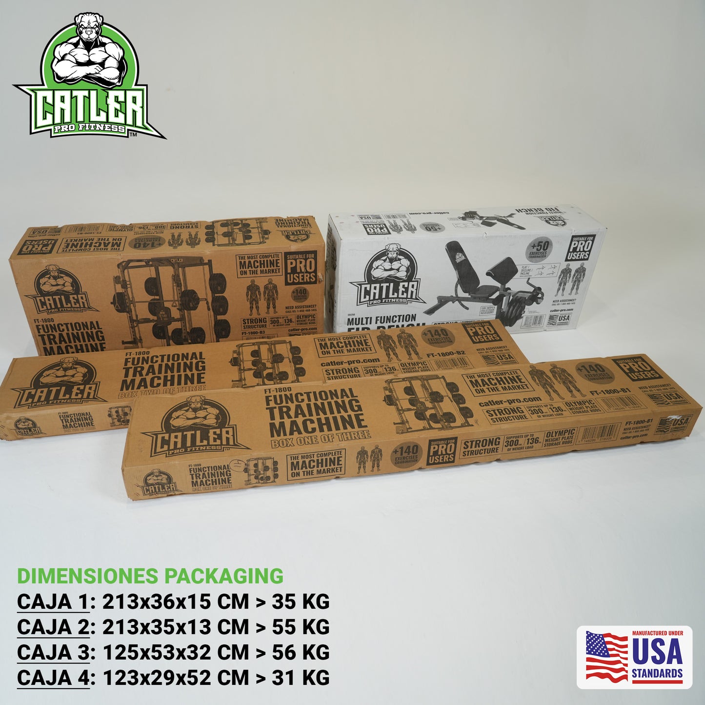 GIMNASIO MULTIFUNCION FUNCTIONAL TRAINING MACHINE SMITH MULTIGYM