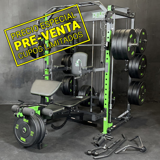 GIMNASIO MULTIFUNCION FUNCTIONAL TRAINING MACHINE SMITH MULTIGYM