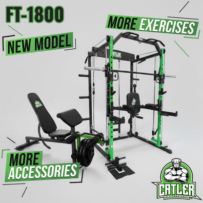 GIMNASIO MULTIFUNCION FUNCTIONAL TRAINING MACHINE SMITH MULTIGYM