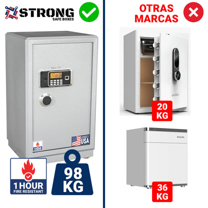 CAJA FUERTE IGNIFUGA RESISTENTE AL FUEGO - 98 KG